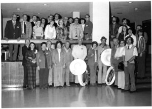 Image of Marching band, pep band, and Vandalette reunion