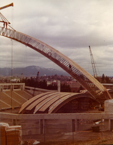 ASUI-Kibbie Activity Center construction - tress/arch placement [1]