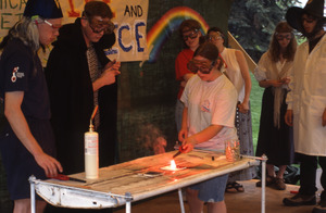 Renaissance Fair American Chemical Society Fire and Ice demonstration [1]