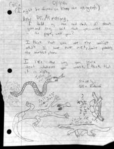 Image of Armstrong letter from Collin