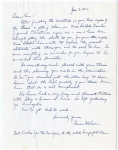 Image of Letter to Kenneth Hungerford