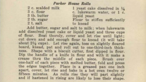 Parker House Rolls Recipe