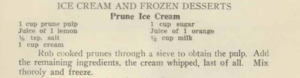 Prune Ice Cream Recipe