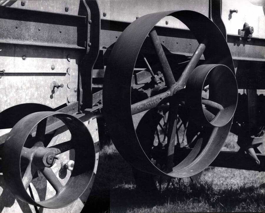Contrasting shapes and values highlight wheels on an old thresher. This image received a score of 23 from the Boise Camera Club and was also entered into the Columbia Council of Camera Clubs where it received a score of 43.