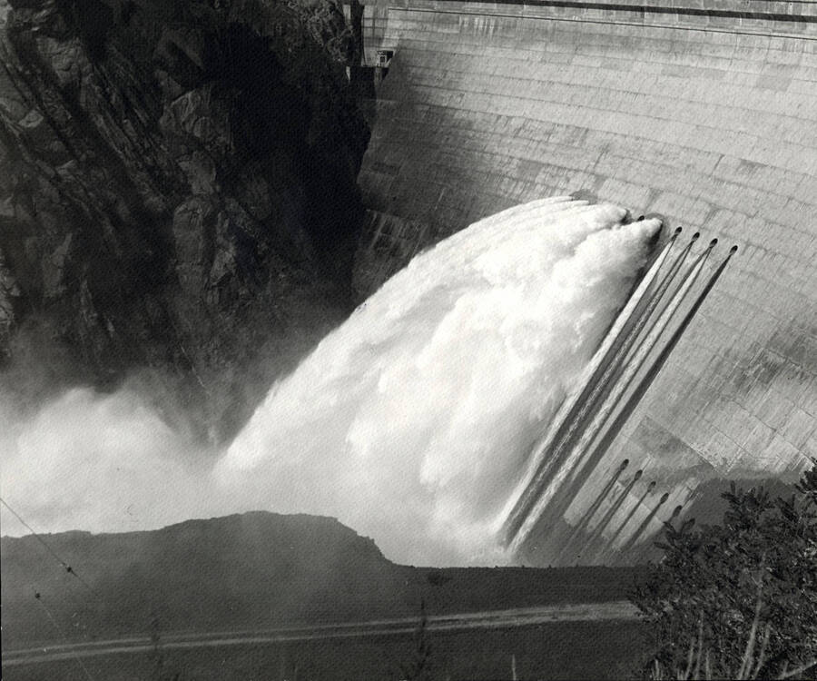 Water gushing out of Arrowrock Dam received a score of 20 at the Boise Camera Club competition.