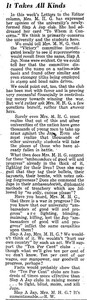 Response to the Letter to the Editor by Mrs. M.H.G. defending the name of the "Slap-a-Jap" Club.