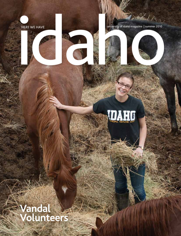 Articles: "Community Service"; "Extending Legal Education to Boise"; "It was a Good Legend...as Worm Legends Go"; "2010 Commencement"; "The Science of Success"; "How Dario Toffenetti put the 'Famous' in Idaho Potatoes"; "History in a Barrel"