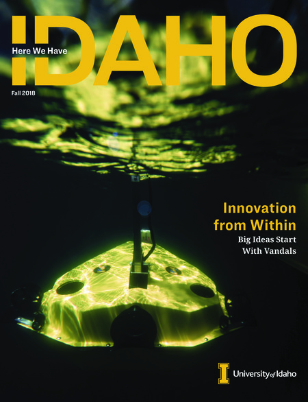 Articles: "Life's a Pitch"; "Idaho Entrepreneurs Program"; "Student Vignette: Kenny Sheffler"; "Voices of Idaho: Payton McGriff"; "Empowering Latina Entrepreneurs"; "A Hub for Shared Breakthroughs"; "Invention Pipeline"; "Feeding Idaho"; "Success in the Fifth Quarter"; "Job Centric"; "Design-Build Program Connects Architecture Students with Real Clients"; "the Path to Pay It Forward"