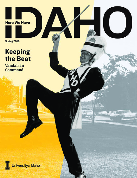 Articles: "Alumni Vignettes"; "Helping Communities Cope with Climate Change"; "A Tactical Education"; "Improving the Process of Business"; "It's Cool to Be in the Band"; "One Family, Four Generations of Vandals"; "The CAMP Family Gives Back"; "When Life has Other Plans"; "Adventure in the Great Wide Somewhere"; "Reviving the L-C Valley Wine Industry"; "Alumni Relationships Get Better with Age"; "The Vandal Volunteer"; "Voices of Idaho: Don Shelton"