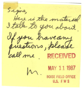 Handwritten comments on a sticky note. Workshop program agenda, and list of authors.