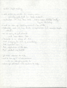 Handwritten notes on lined paper.