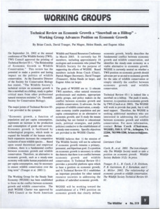 Several documents regarding economic growth.