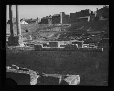 Ruins of an amphitheater in Arles, France.
