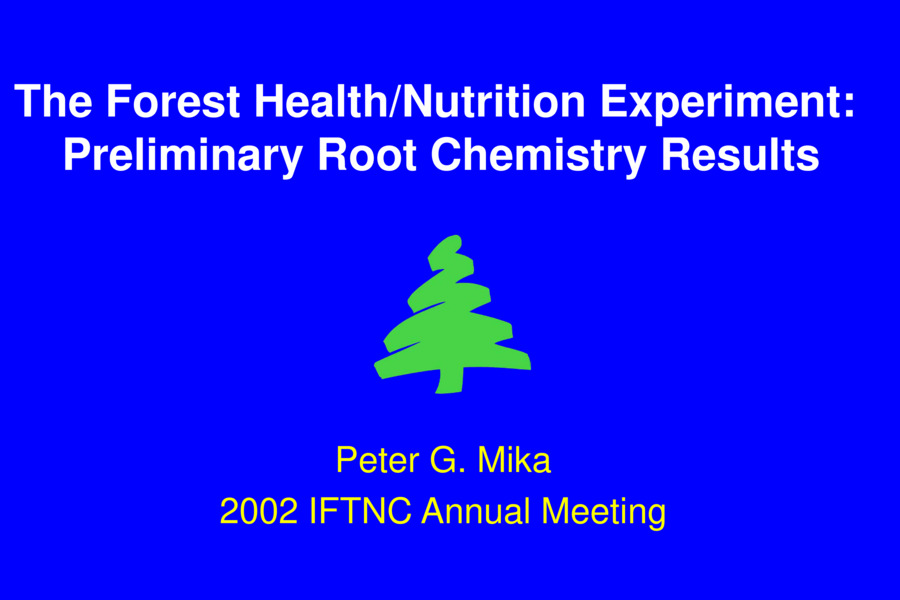 2002 Annual Meeting Presentation