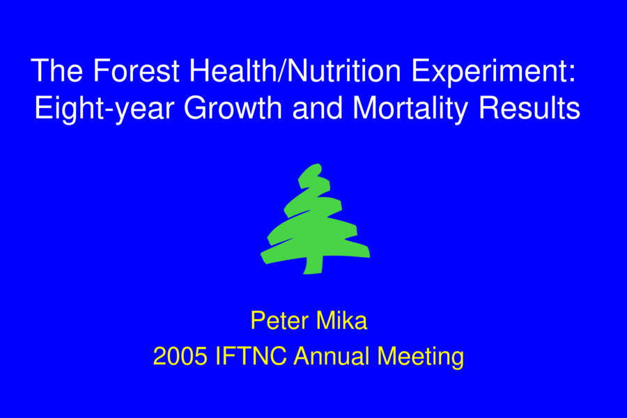 2005 Annual Meeting Presentation