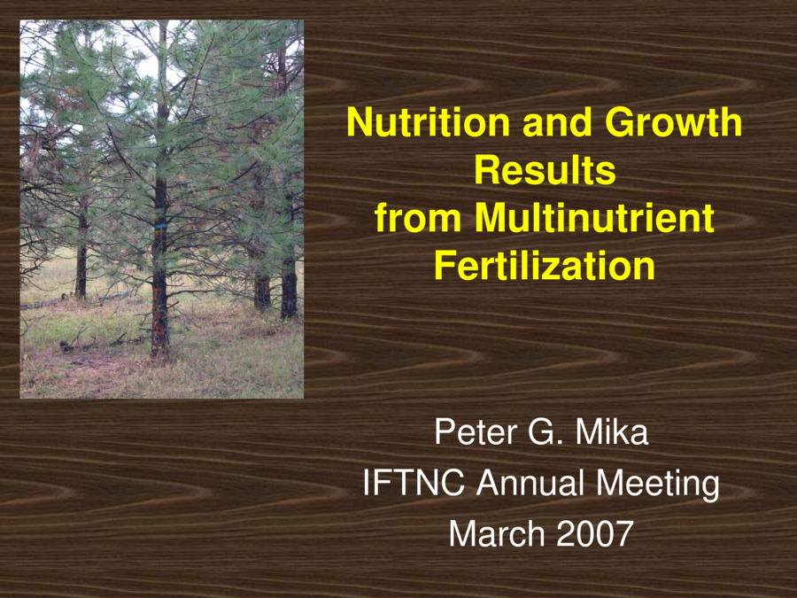 2007 Annual Meeting Presentation