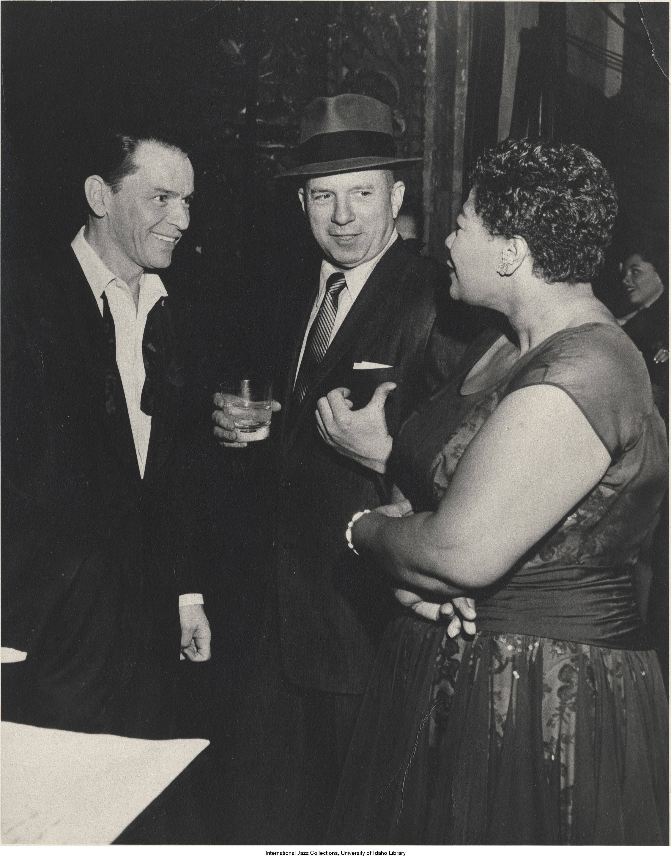 Frank Sinatra accompanied by composer Jimmy Van Heusen