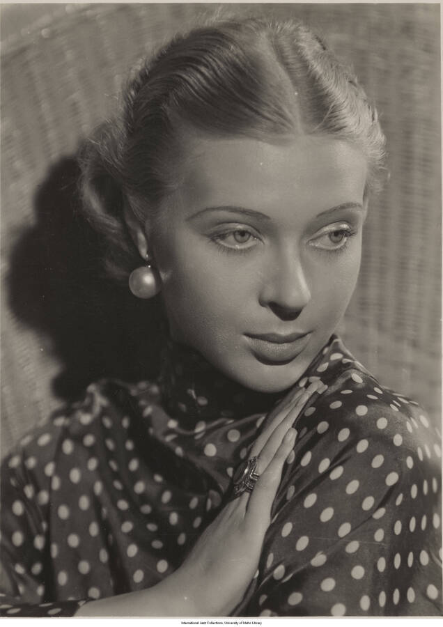 7 3/4 x 6 inch photograph; unidentified woman