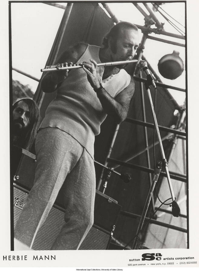 10 x 8 inch photograph; Herbie Mann