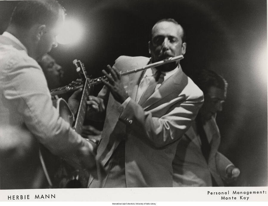 8 x 10 inch photograph; Herbie Mann