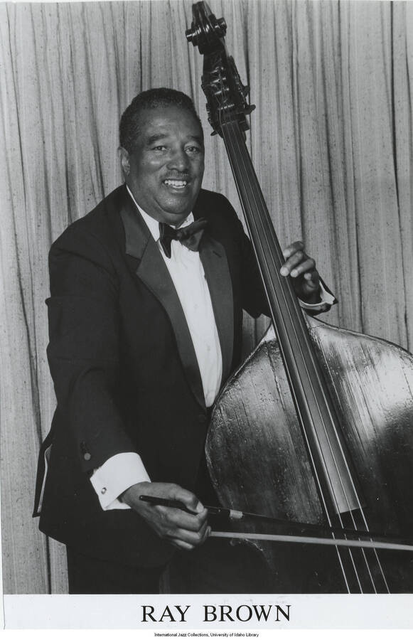 9 1/2 x 6 1/2 inch photograph; Ray Brown