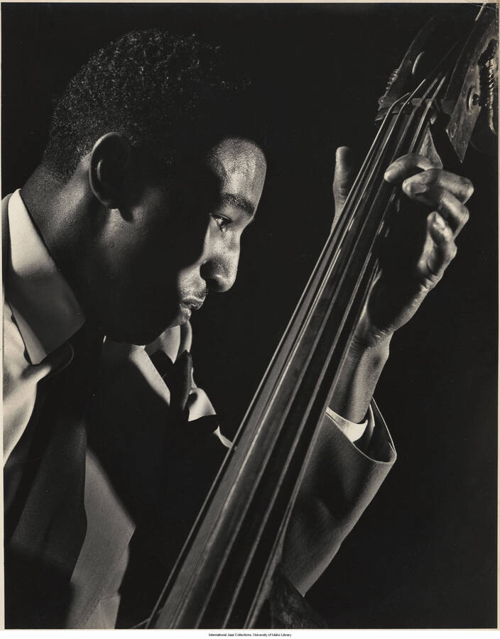 14 x 11 inch photograph; Bassist Ray Brown.