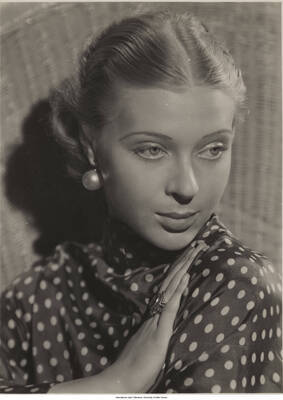 7 3/4 x 6 inch photograph; unidentified woman