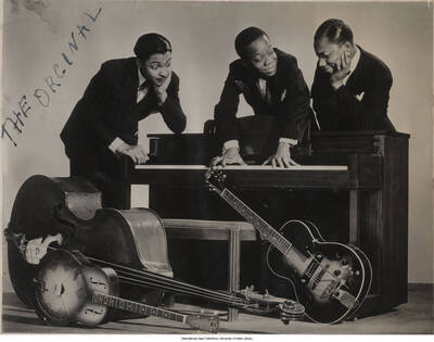 8 x 10 1/4 inch photograph; The Original. Glued on the back of the photograph is a telegram from Will Weber to Clarence Profit, dated 1941-12-29