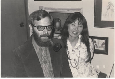 5 x 7 inch photograph; Toshiko Akiyoshi and Lew Tabackin