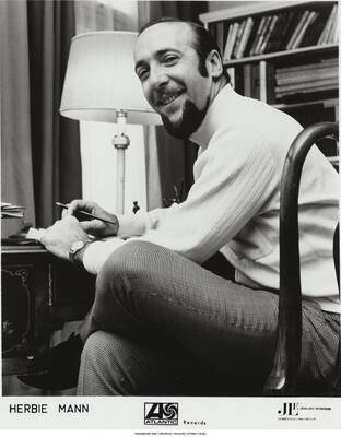 10 x 8 inch photograph; Herbie Mann