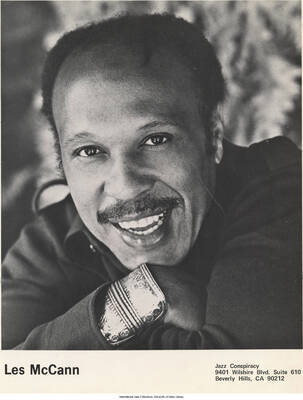 10 x 8 inch photograph; Les McCann