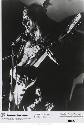 10 x 8 inch photograph; John Mayall