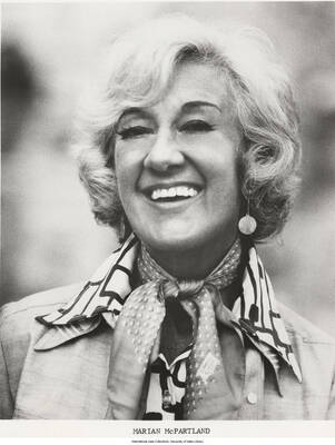 10 x 8 inch photograph; Marian McPartland