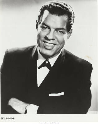 10 x 8 inch photograph; Tex Beneke