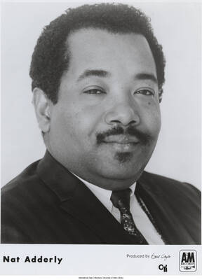 10 x 8 inch photograph; Nat Adderley