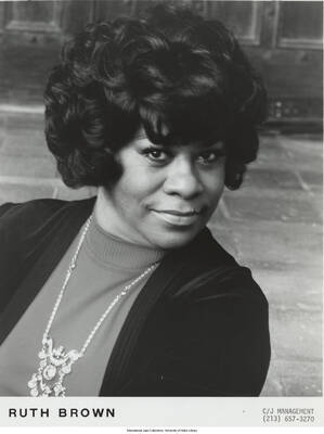 10 x 8 inch photograph; Ruth Brown