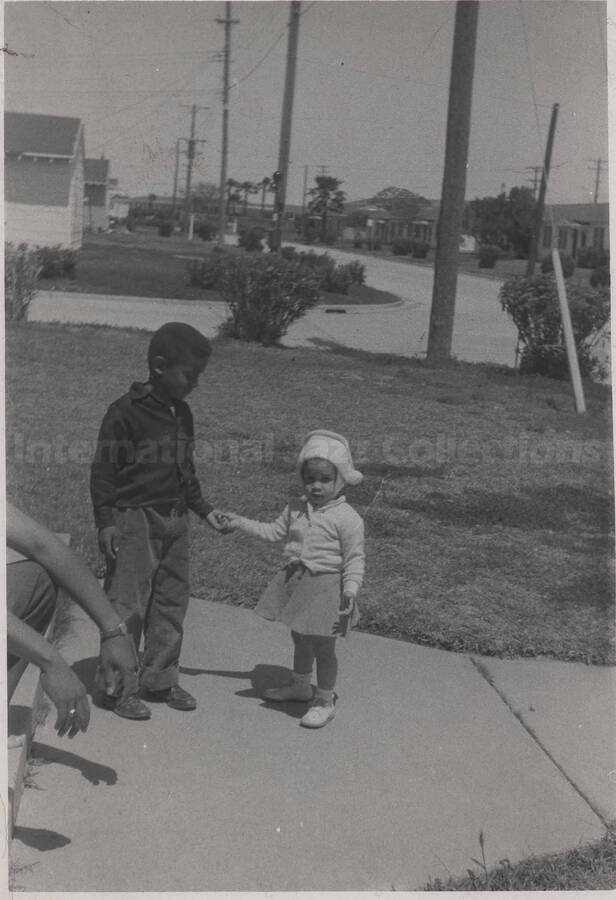 Unidentified boy and girl