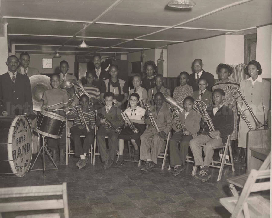 Goodwill Boys Band of Pottstown, [Pennsylvania] and unidentified persons