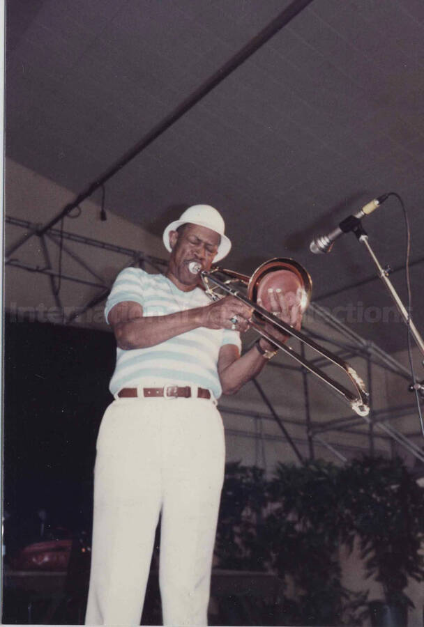 Al Grey playing the trombone
