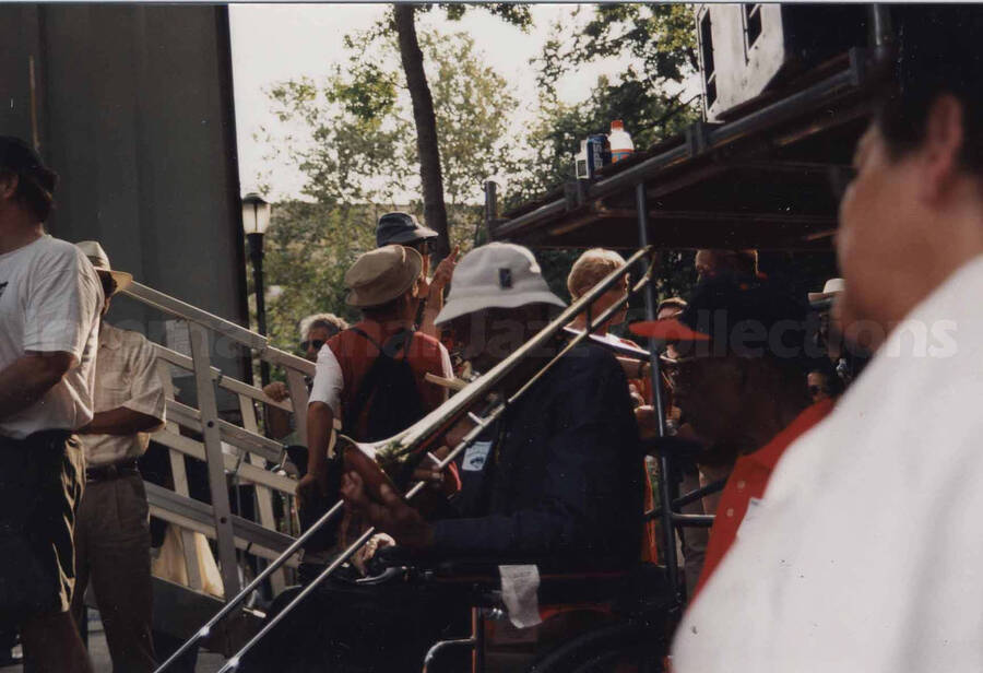 Al Grey performing as guest artist at the Sixth Annual Charlie Parker Jazz Festival