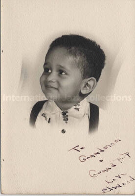 Al Grey's great-nephew. The photograph is dedicated to Grand mom and Grand pop from Elwood