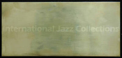 Tiffany sterling silver box with cedar lining. To Al Grey from Tony Bennett for his participation in the album "Tony Bennett Sings Ellington Hot and Cool." Engraving on the inside of the box lid reads: To Al, Good job, well done! Tony Bennett. The box is inside a blue flannel bag