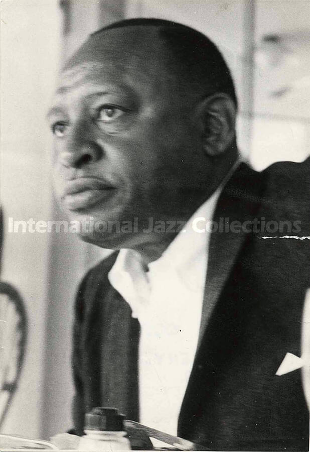 6 x 4 1/4 inch photograph. Lionel Hampton [in London, England]