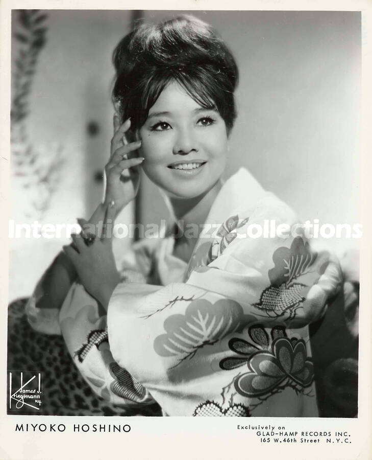 10 x 8 inch promotional photograph. Miyoko Hoshino