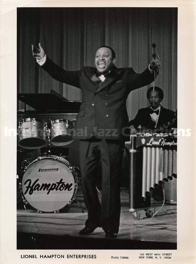 10 x 8 inch promotional photograph. Lionel Hampton