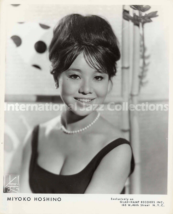 10 x 8 inch promotional photograph. Miyoko Hoshino