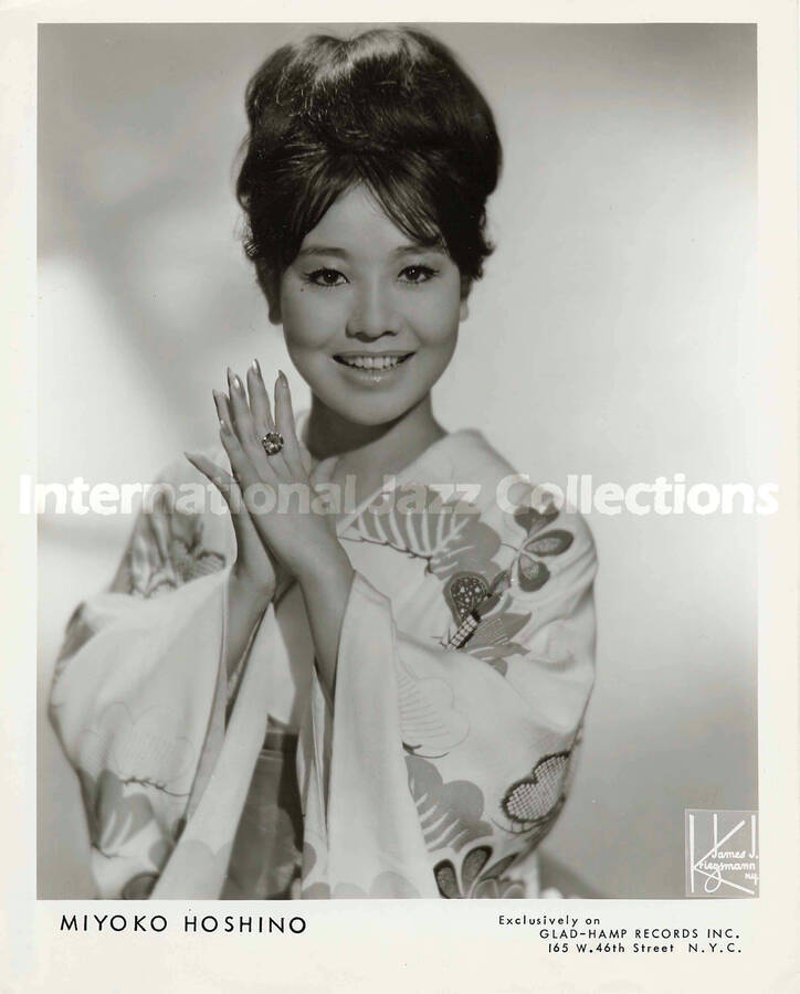10 x 8 inch promotional photograph. Miyoko Hoshino