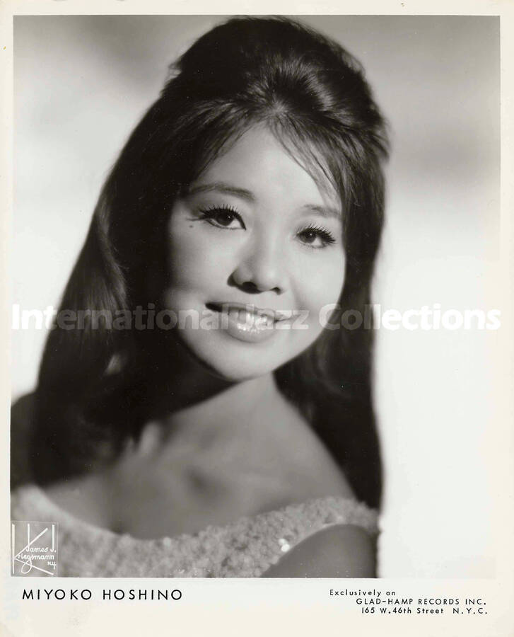 10 x 8 inch promotional photograph. Miyoko Hoshino