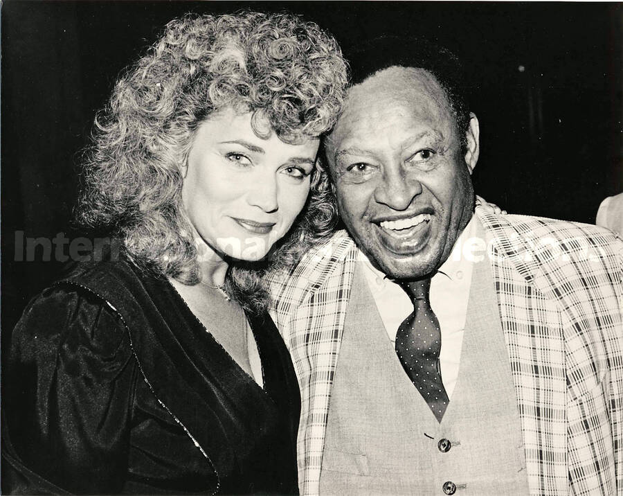 8 x 10 inch photograph. Lionel Hampton with Sylvia Bennett