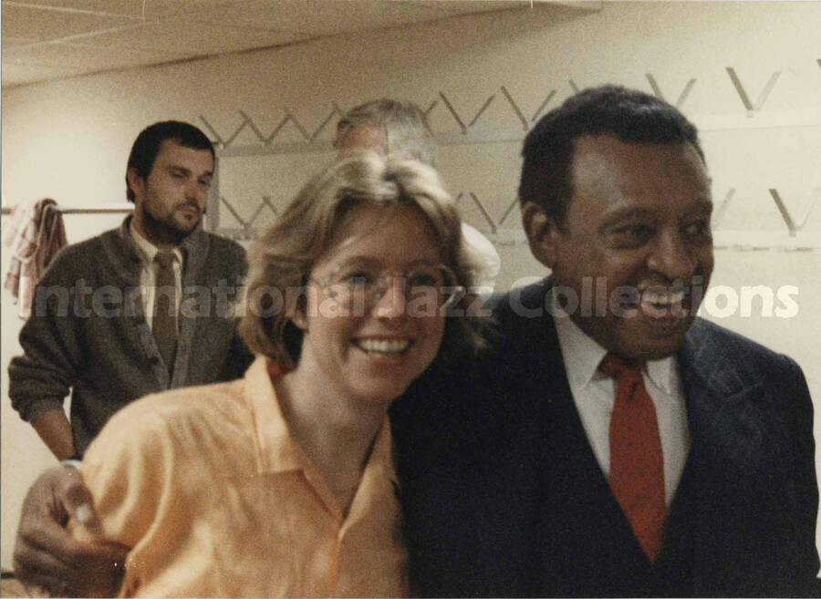 5 x 7 inch photograph. Lionel Hampton with unidentified woman
